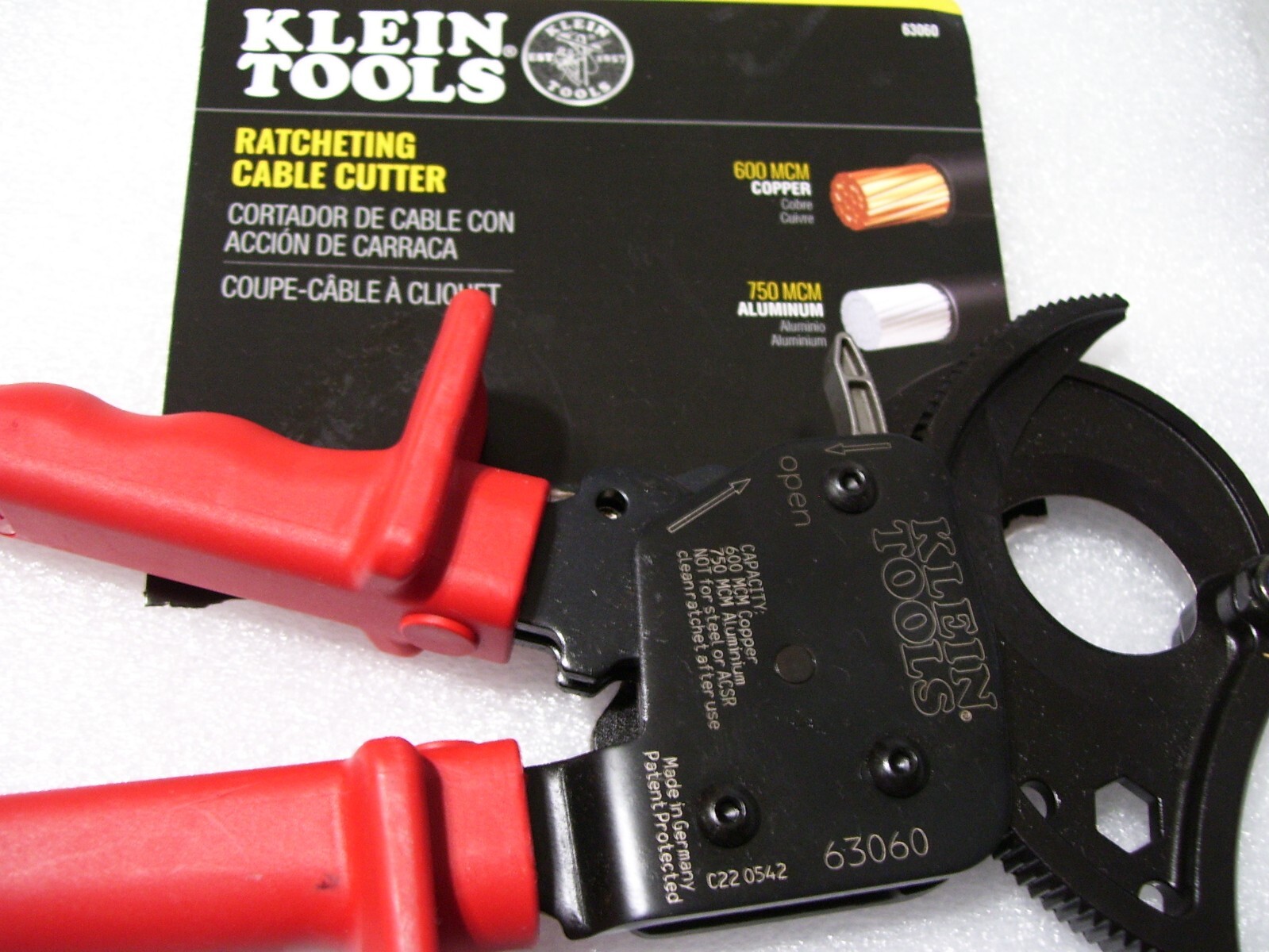 NEW Klein Tools 63060 Ratcheting Cable Cutter eBay