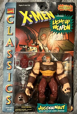 X-Men classics Juggernaut with Light Up Jewel Weapon 1996 Toy Biz