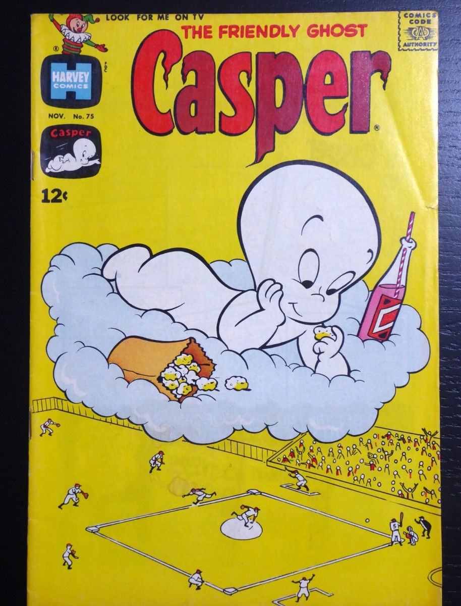 Casper The Friendly Ghost #75, VG 4.0, November 1964, Baseball