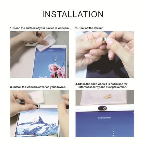4 PCS Webcam Cover Slide for PC Laptop Anti-peep Privacy Web Camera Cover - Photo 7/12