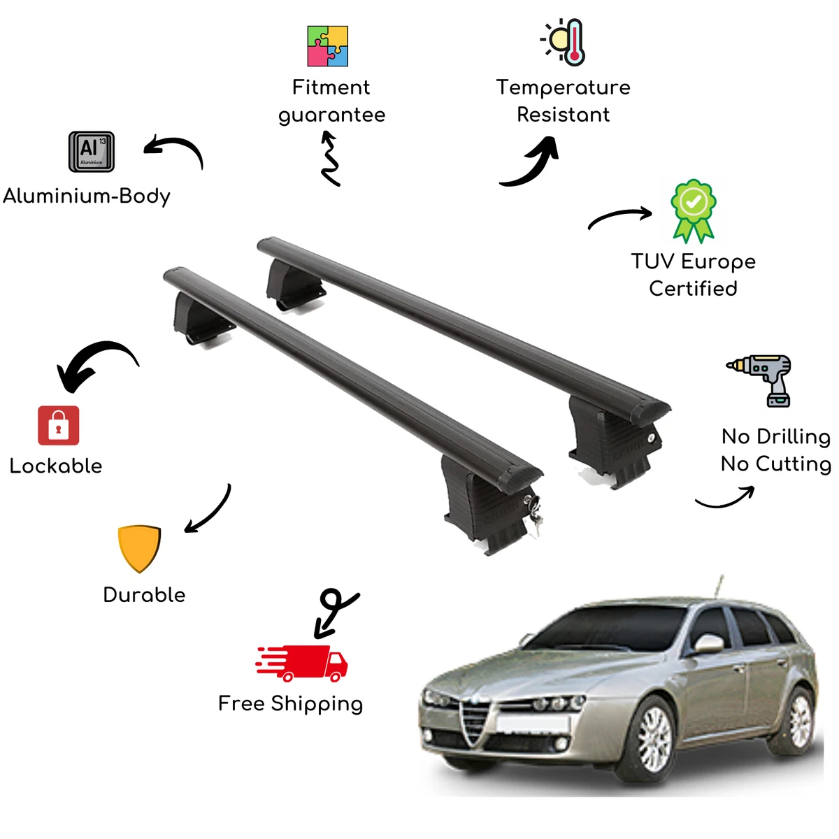 Buy Alfa Romeo 159 roof racks