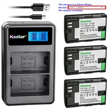 Kastar Battery LCD Dual Charger for Canon LP-E6 LP-E6N LC-E6E Canon EOS 70D