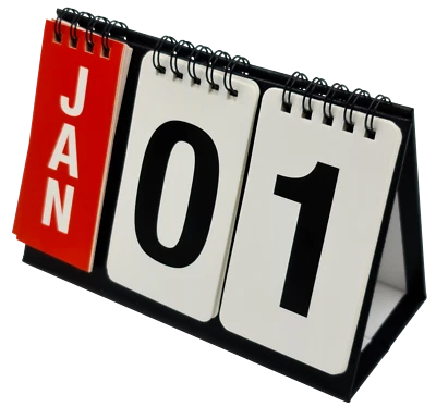 Day To View Stand Up Desk Daily Office Top Calendar Planner 2025 - 2026 Undated