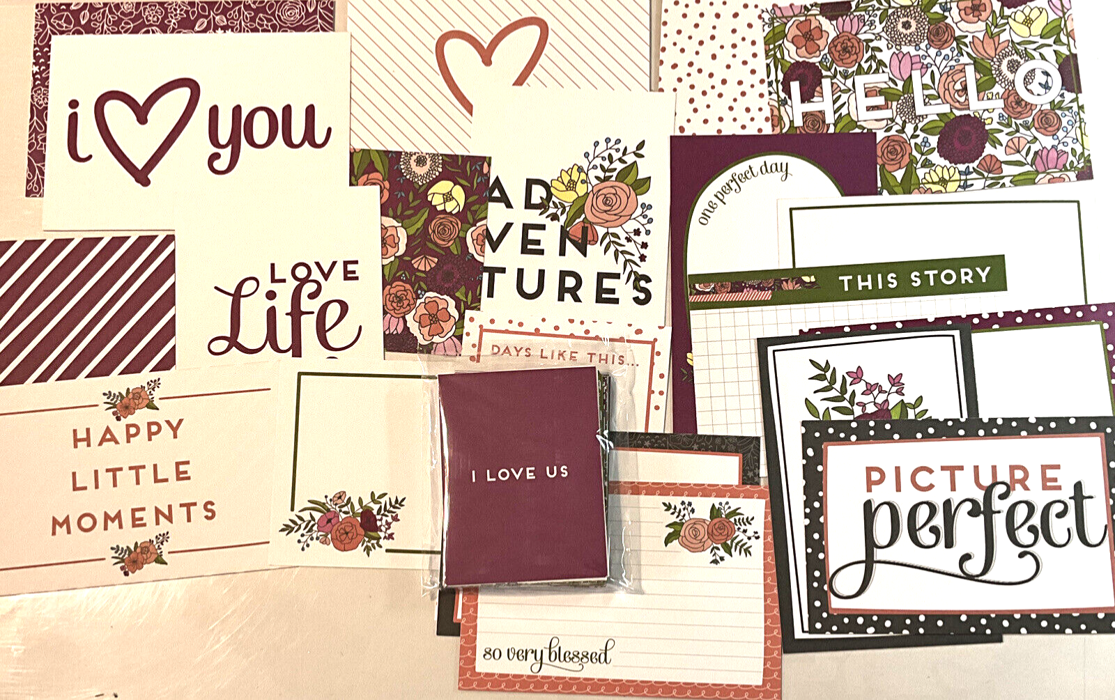 Stampin Up SWEET SOIREE Memories Project Cards 72 card Scrapbooking