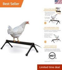 Thermo Chicken Perch - Safety Certified 36  Warm Thigh Rest for Chicken Coops