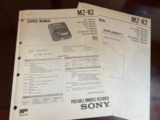 SONY MZ-R2 MZR2 Service Manual FROM THE USA  ORIGINAL 