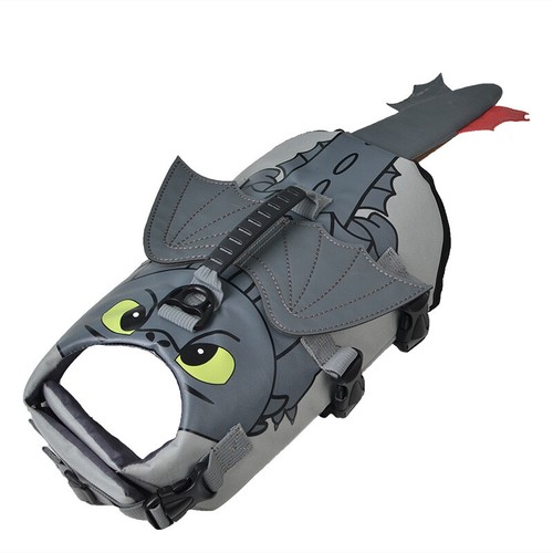 Shark Life Jacket Dog Buoyancy Aid Pet Swimming Boating Safety Vest Flotation AU - Picture 5 of 11