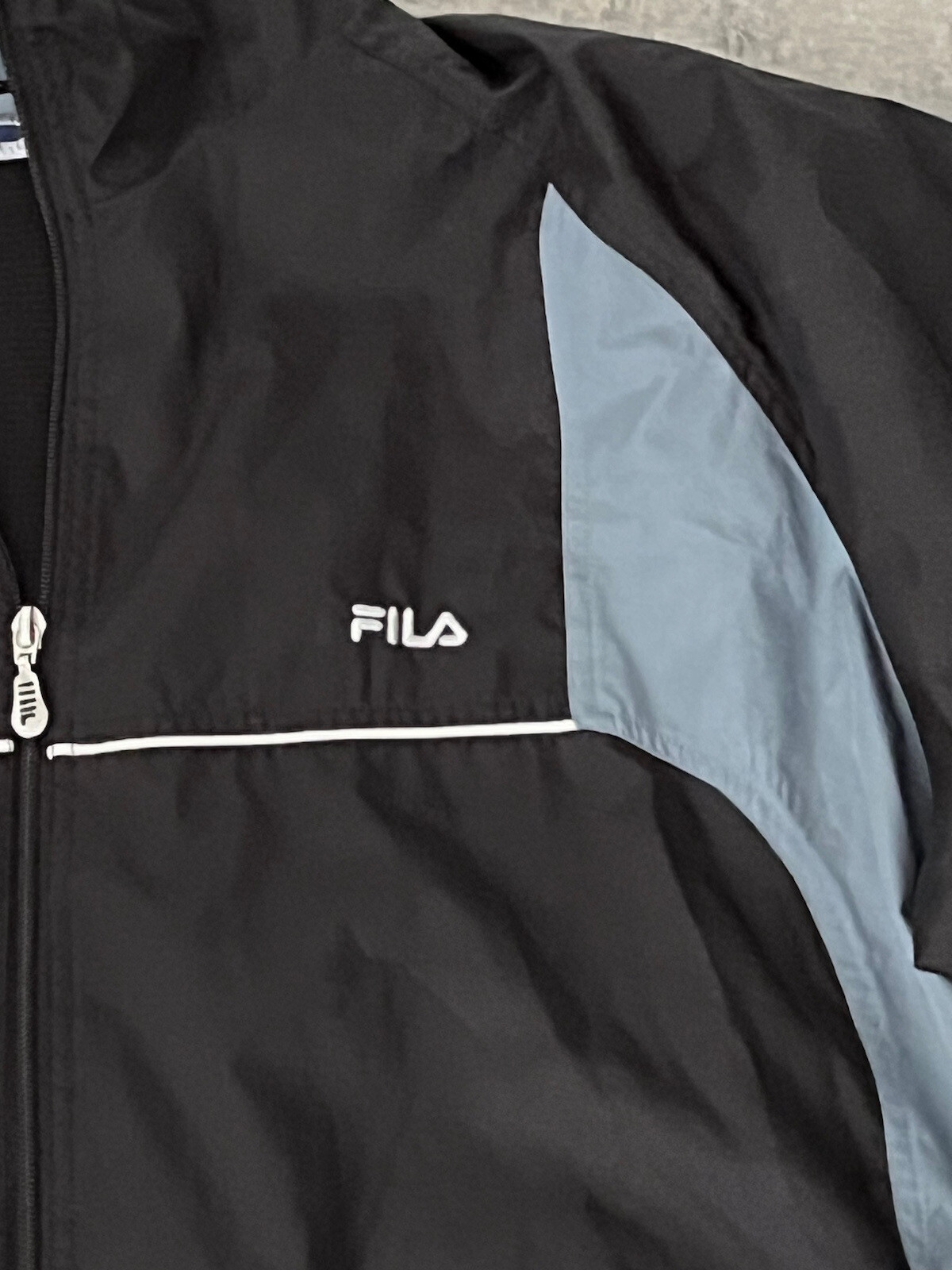 US OPEN Tennis 2001 Fila giacca frangivento ufficiale USHER extra large logo xl