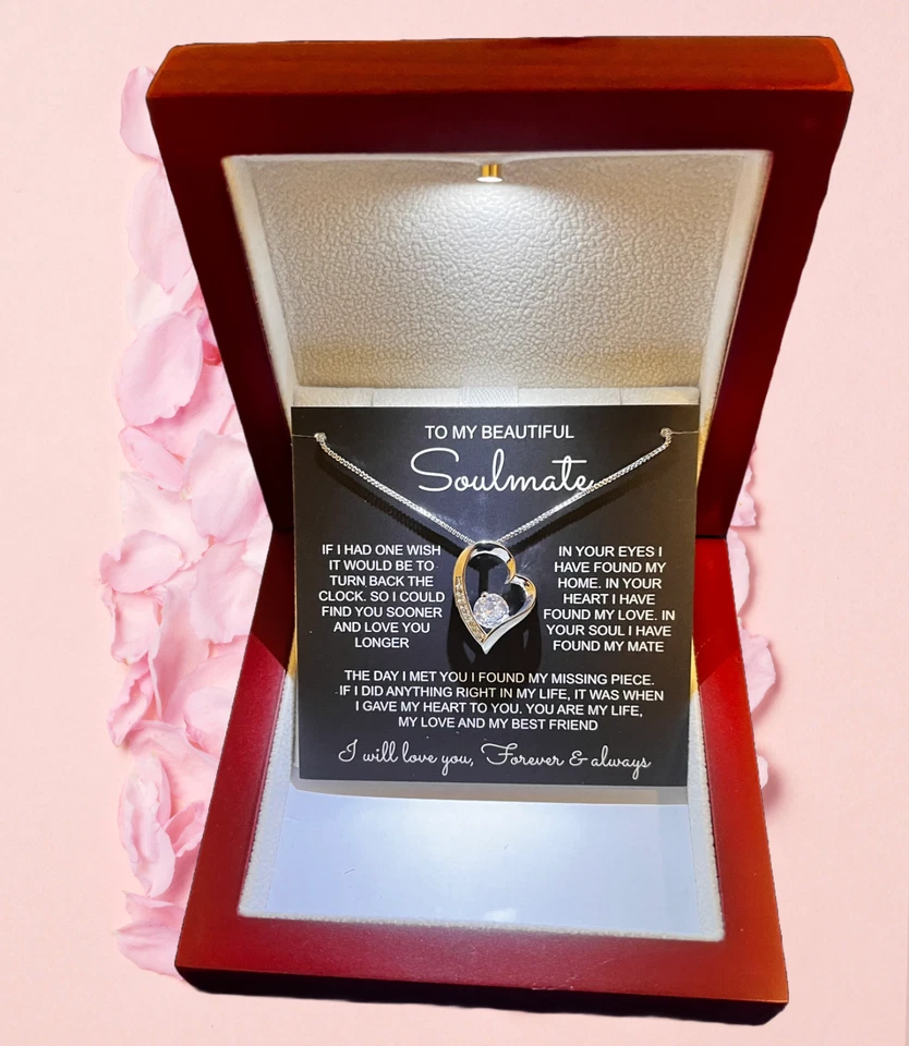 Collar To My Soulmate Cumpleaños/Aniversario/Regalo de Navidad para Esposa/Novia Foto 2 de 4