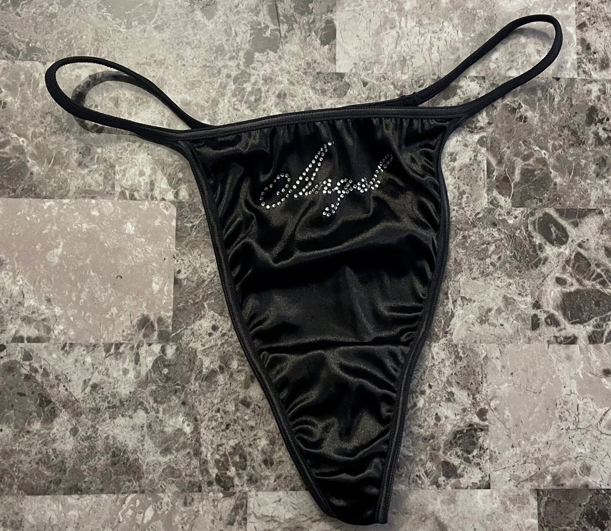 NWT VICTORIA'S SECRET L BLACK ANGEL SECOND SKIN SATIN