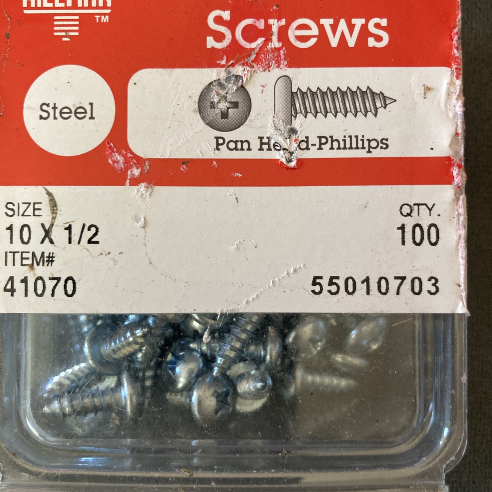 Hillman 41070 Size 10x1 2 Pan Head Phillips Sheet Metal Screws Steel hillman-41070-size-10x1-2-pan-head-phillips-sheet-metal-screws-steel