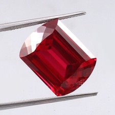 40 Ct Natural Red Painite Fancy Cushion Cut Burmese Loose Untreated Gemstone