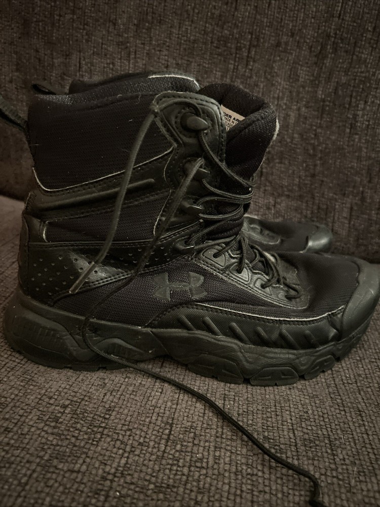 Under Armour Tactical Valsetz Micro G Boots for Men Size 8 Black 3023743-001 Without Zip