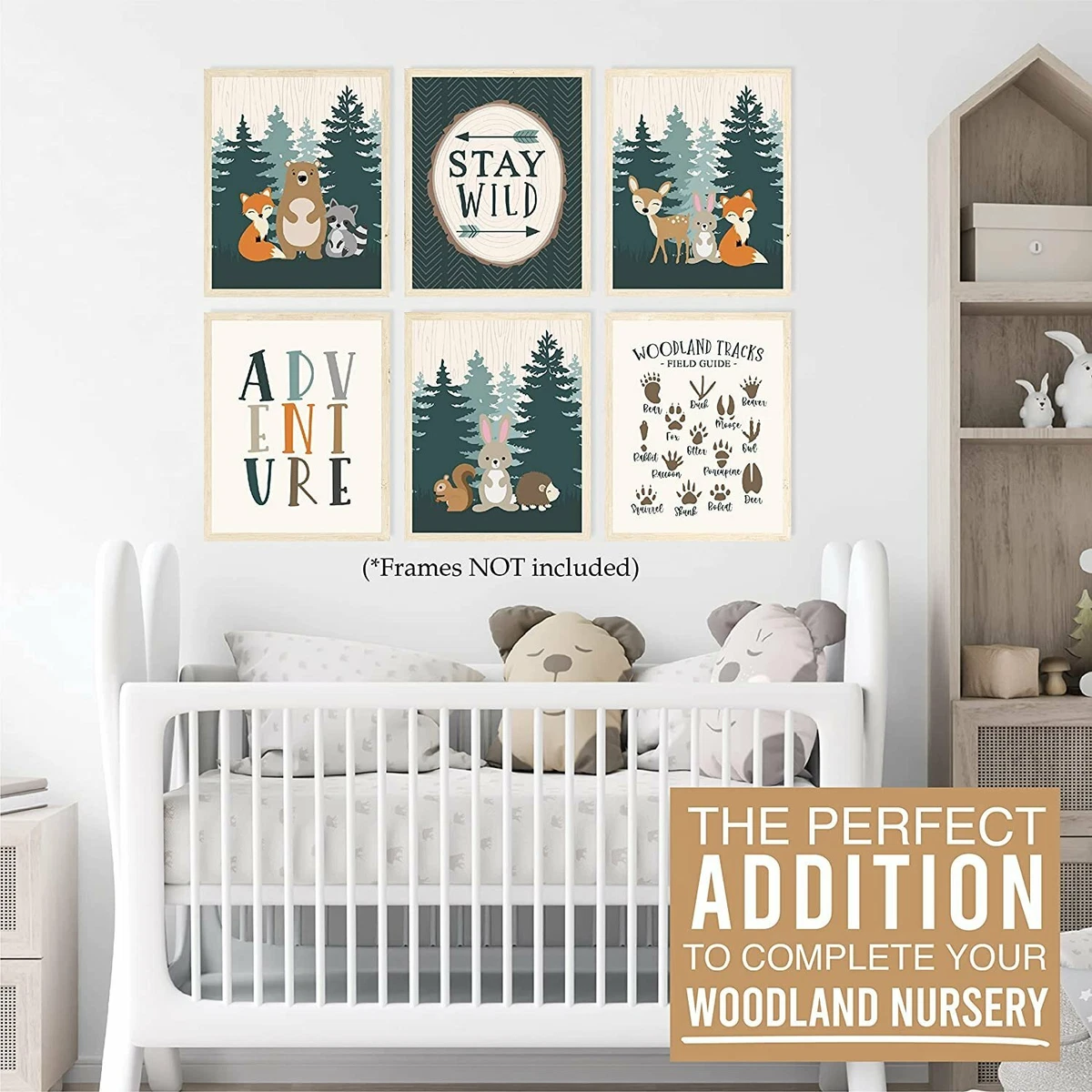 Personalized Woodland 10x10 Tabletop Canvas for Nursery