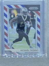 2018 Panini Prizm Michael Thomas Red White Blue Card #65 New Orleans Saints