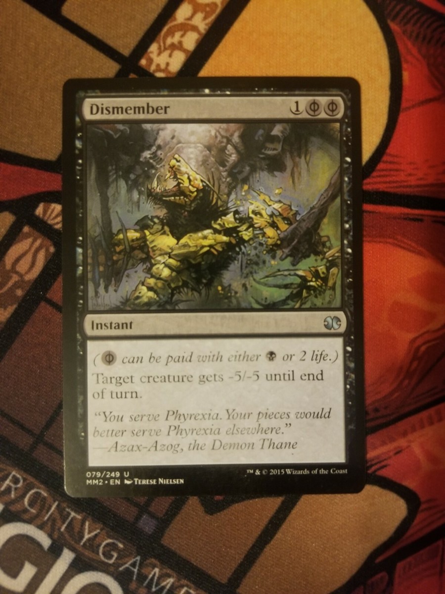 mtg card comparison Dismember MISPRINT Magic The Gathering 5 Ways To Spot A