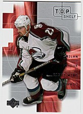2001-02 UD TOP SHELF #11 MILAN HEJDUK Colorado Avalanche Hockey Card
