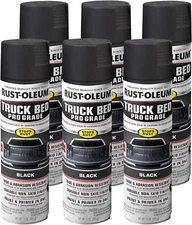 Automotive Professional Grade Truck Bed Coating Spray 15Oz Matte Black Pack of 6
