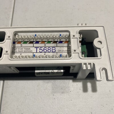 Leviton CAT 6 Flat Panel 12 Port Patch Block 004-69586-U89 | eBay