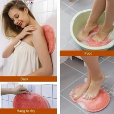 Foot Back Scrubber Exfoliating Silicone Massager Pad Cleaning Mat Bath Shower US