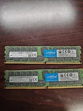 64GB RAM Kit Lot of 2 Micron 32GB PC4-2400T-R...