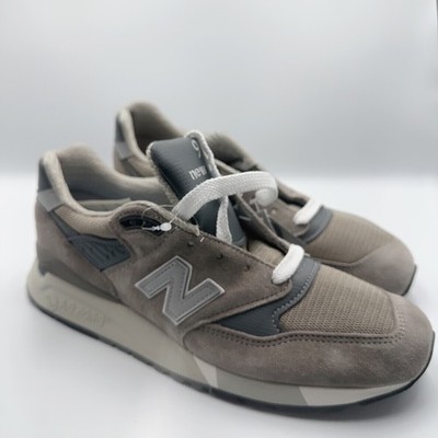 Sz 9 New balance 998 Made In USA Core Grey  mens U998GR New