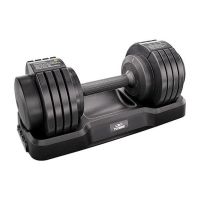 FLYBIRD Adjustable Dumbbell, 55LB Single Dumbbell for Home Gym Exercise & Fitnes