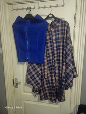 Ladies Skirt Suit Two-Piece Size 10 Blue Floral