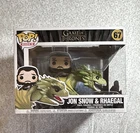 Funko Pop! Rides Game of Thrones Jon Snow & Rhaegal #67 Vinyl Figure Unopened
