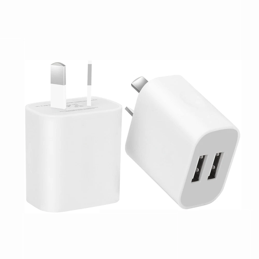 Dual USB A Wall Charger Power Adapter Brick Block Plug 5V 2.1A AU iPhone Samsung