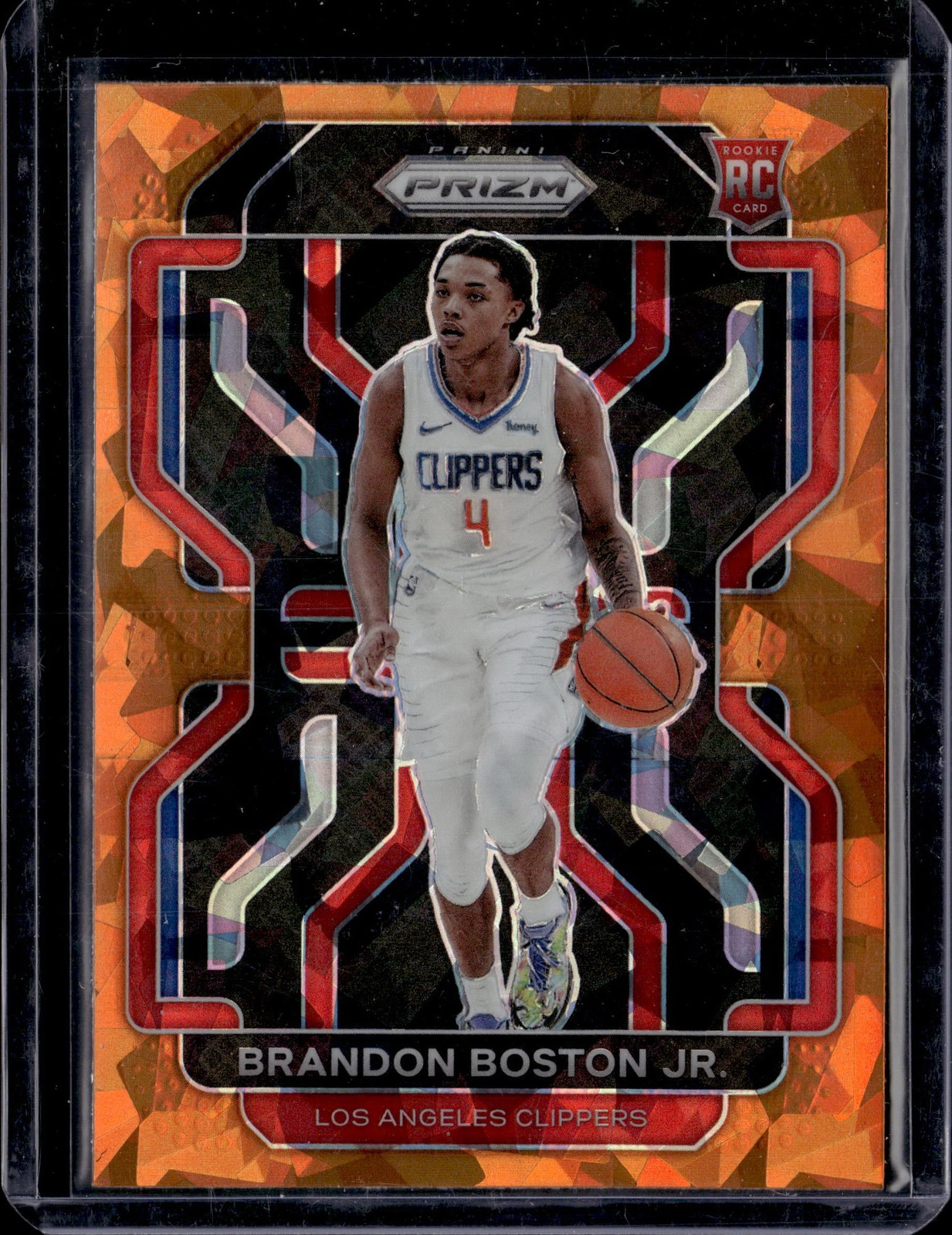 2021-22 Panini Prizm #330 Brandon Boston Jr. Orange Ice