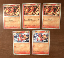 Pokemon 5 Card Lot Obsidian Flames 3x Charmander 26/197 + 2x Charmeleon 27/197