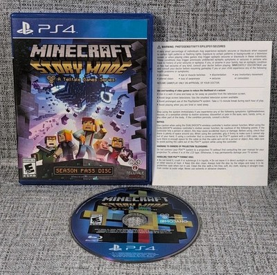 Minecraft: Story Mode: Season Pass Disc (Sony PlayStation 4, 2015) CIB W/ Insert