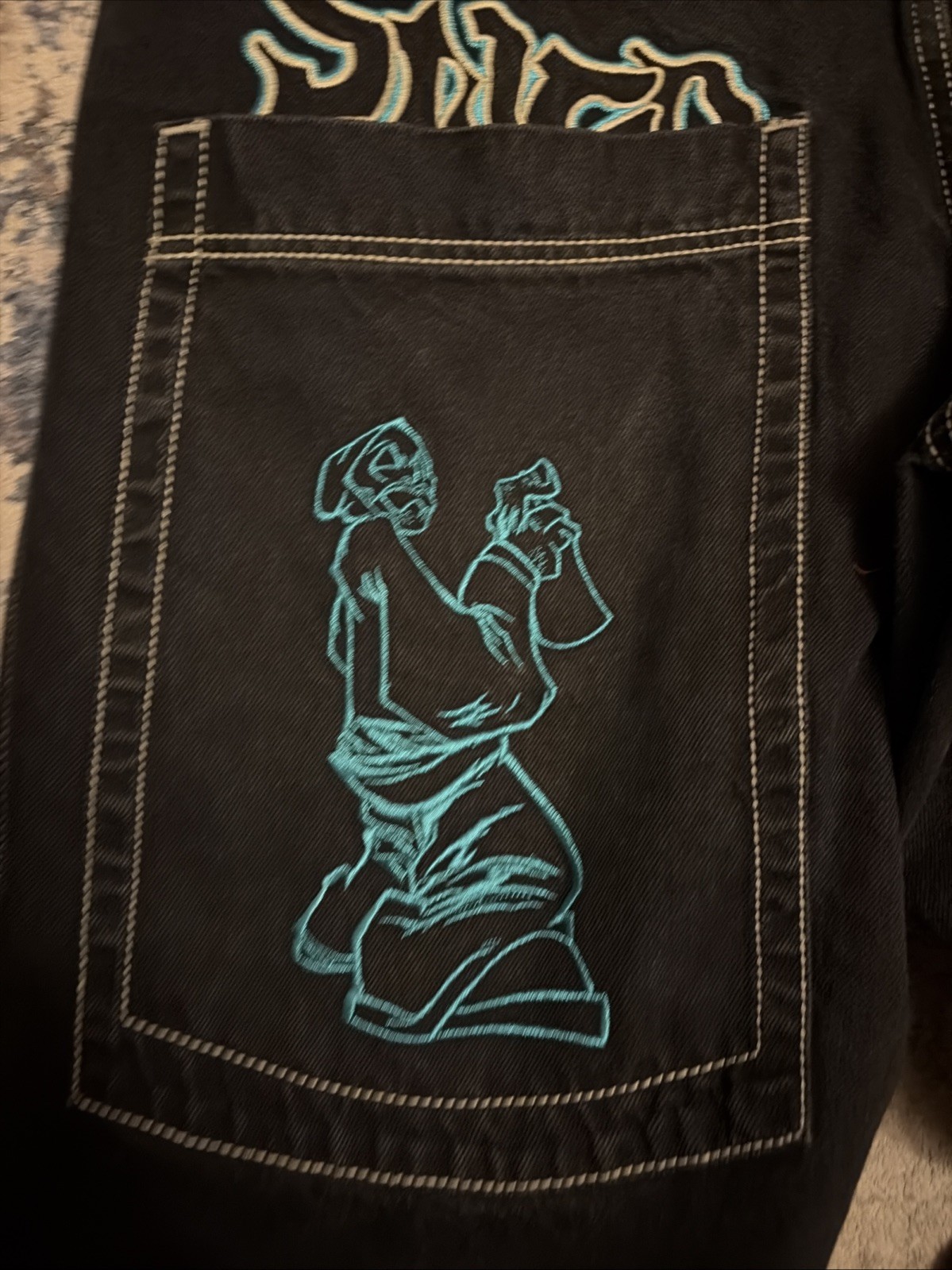 JNCO JEANS- ARTISTICAL UPRISING- 26 INCH LEG - 36 x 30