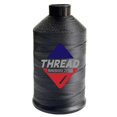 Sissewpro 8oz Bonded Nylon Thread 138 Upholstery T135 #138 420D/3 8oz, Black 