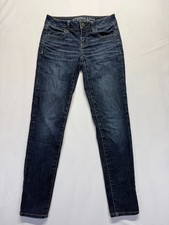 American Eagle Outfitters Super Stretch Jegging Jeans Womens 0 Blue Denim Cotton