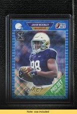 2021 Leaf Pro Set Metal Pre-Production Proof Blue Wave 1/1 Javon McKinley 0a3