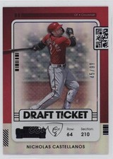 2021 Panini Contenders Draft Ticket Purple 45/99 Nick Castellanos Nicholas 0q3