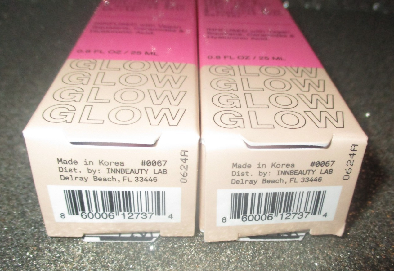 2x iNNBEAUTY PROJECT Face Glaze Skin Highlighting Gel FULL SIZE NIB