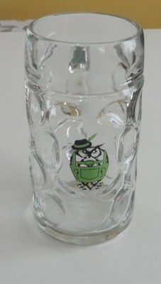 Magic Hat Brewing Co Glass Mug Stein 1 L Dimple Owl Logo German 1446 M19
