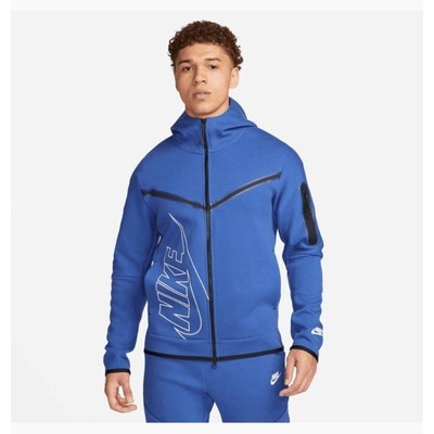 Nike NSW TECH FLEECE ESSENTIALS SWEATSHIRT BLAU HERREN Gr.XS FJ5334-480