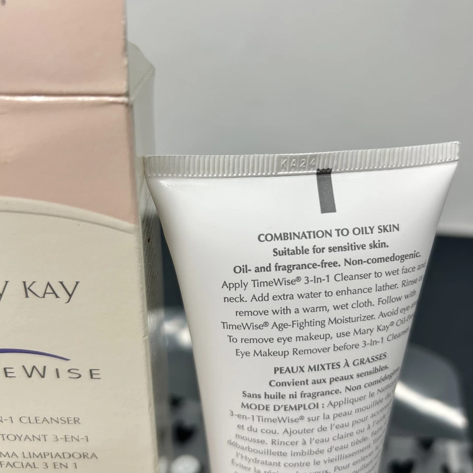 玫琳凯 TimeWise 三合一洁面乳组合至油性 #869200 全新带盒 NOS NLA — 第 2/2 张图片