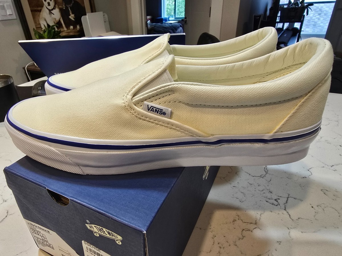 New Vans Premium Slip-On Reissue 98 LX Off White Sneakers Low-Top