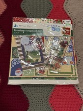 12x12 Christmas Fun Premium Scrapbook Kit 200 Pieces with coordinated stickers