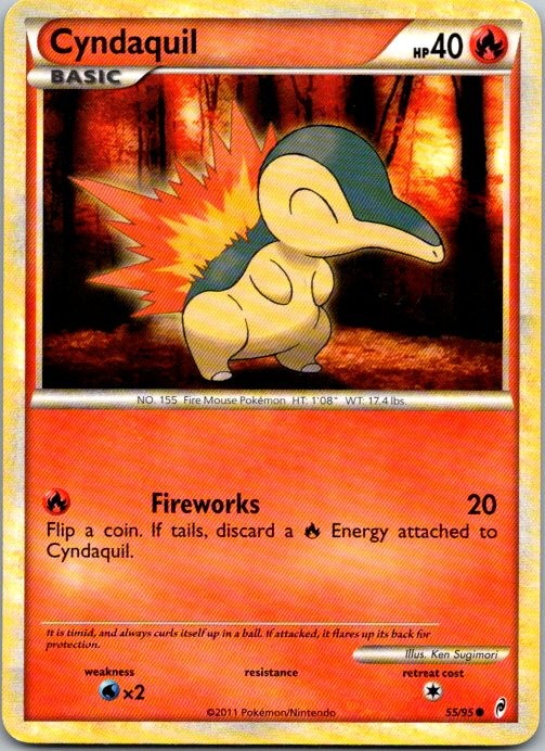 Cyndaquil Common Call of Legends 55/95 NM NM-LP