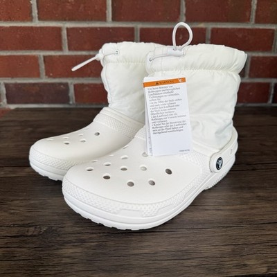Women's 8 M Crocs Classic Fleece Faux Fur Lined Neo Puff Warm Boots Ankle 206630