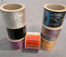 Strickgarn - Effekgarn, Einfarbig und Bunt, Viscose, Glänzend