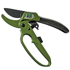 Heavy Duty Pruning Shears Green - with Ratcheting Action Great Garden Hand To...