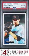 2005 BOWMAN HERITAGE #173 ROGER CLEMENS ASTROS  PSA 10