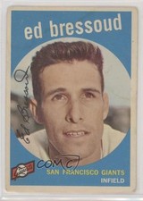 1959 Topps Eddie Bressoud Ed (No Red Bar Visible Next to Card Number) #19 10xs